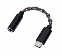 Tangxi Adaptateur Audio USB C vers 3,5 Mm de Type C vers Prise Jack Auxiliaire pour Casque, Câble DAC, Câble de Téléphone de Type vers 3,5 Mm, Prise en Charge du Décodage Audio Haute (Black)