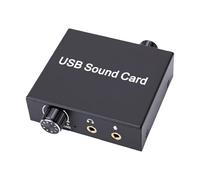 Tangxi Adaptateur de Carte Son Stéréo Externe USB, 16 Bits 48 KHz, Prise