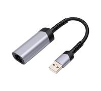 Tangxi Adaptateur USB vers Ethernet, Adaptateur Ethernet USB A vers RJ45, Réseau LAN Rapide Plug and Play, pour Ordinateur Portable Android pour iOS (100Mbps)