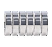 Tangxi Anneaux à Chignon, Double Volume, Dégagement Facile, Anneaux à Muffins Anglais en Acier Inoxydable pour la Préparation des Aliments à Domicile, en Acier Inoxydable, Lot de 6 (8 cm)