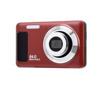 Tangxi Appareil Photo Numérique 4K, Caméra Vlog à Mise au Point (Rouge) | Compact avec Zoom Numérique 16X, écran LCD de 2,8 Pouces, de Voyage Léger et Portable