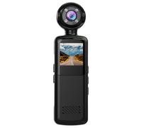 Tangxi Body Cam, Mini Caméra Corporelle D'enregistrement Vidéo, Petites Caméras HD 1080P avec Objectif Rotatif à 180°, Vision Nocturne, Détection de Mouvement, pour Le Cyclisme, Les