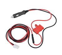 Tangxi Câble Allume-Cigare 12V DC Cordon d'alimentation Allume-Cigare, Double fusible Plug Jumper Compatible pour Kenwood Icom Yaesu Mobile Radio