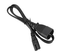 Tangxi Câble d'alimentation IEC320 C14 vers IEC320 C7 1 M 2,5 A-10 A 250 V 2500 W Cordon Adaptateur C14 vers C7 avec PVC Ignifuge pour Moniteur de Haut-Parleur de Lampe D'ordinateur