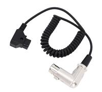 Tangxi Câble d'alimentation XLR coudé spiralé, 1 M, Connecteur D-Tap vers Connecteur XLR 4 Broches, pour Flashs LED, Caméscopes DSLR, équipements Cinématographiques