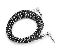 Tangxi Câble de Guitare électrique Fil de Cuivre sans Oxygène Fil de Cuivre sans Oxygène 1/4in Cordon D'instrument pour Guitares, Basses (JD6209)