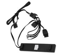 Tangxi Câble D'extension de Répartiteur ARGB 1 à 3, Câble de Répartiteur RVB ARGB Adressable à 3 Broches 5V pour étendre les Lumières LED des Ventilateurs D'ordinateur PC (BLACK)