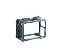 Tangxi Cage de Caméra en Alliage D'aluminium, Cadre de Protection Entièrement en Métal usiné CNC avec Support de Chaussure Froide et Filetage de 1/4 Pouces, pour D JI Action 3 4 5 Pro