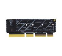 Tangxi Carte Adaptateur M.2 SSD vers PCIe, Conception Fine pour Serveur 1U, Prend en Charge PCIe 5.0 X16, avec Indicateur LED intégré, pour SSD M.2 NVMe 2230 2242 2260 2280