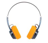 Tangxi Casque Rétro Supra-auriculaire, Casque Rétro sans Fil Bluetooth 6.0 Vintage avec Microphone, Son de Basse Puissant, Pilote 40 Mm, Réglage du Volume (Bleu Transparent)