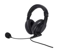 Tangxi Casque USB avec Microphone, écouteurs Filaires USB avec Micro Réglable à 120 Degrés, Coussin d'oreille Doux, pour Examen de Cours en Ligne