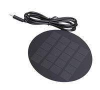 Tangxi Chargeur de Panneau Solaire Portable étanche à L'eau, Panneau Solaire en Silicium Polycristallin 1,2 W avec Port de Type C pour Téléphones Portables, Banques D'alimentation, Lumières LED,