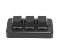 Tangxi Clavier à 3 Touches, Clavier Mécanique personnalisé USB Filaire Bluetooth avec Design Ergonomique, Compatible avec Tous Les Ordinateurs, Linux et iOS. (Black)