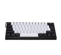 Tangxi Clavier de Jeu Mécanique Filaire à 60%, Prend en Charge Plusieurs Systèmes d'exploitation. Le Clavier rétroéclairé RVB Offre des Caractères Clairs et Lumineux, Facile à (Blanc Noir)