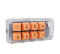 Tangxi Clavier Macro Programmable, Clavier Numérique Filaire USB C à 8 Touches avec Prise en Charge du Remplacement à Chaud et Rétroéclairage RVB, pour Système D'exploitation (Transparente)