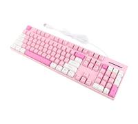 Tangxi Clavier, Touches élégantes 3 Couleurs 104 Touches Joli Clavier pour 7 pour Les Jeux (Pink)