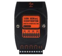 Tangxi Convertisseur isolé USB vers 4 Voies de qualité Industrielle pour Communication Série, Robuste et Durable, Installation Facile, 110 X 72 X 26 Mm