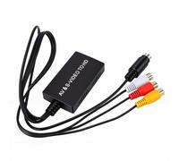 Tangxi Convertisseur S-Vidéo AV vers HDMI, Adaptateur Composite CVBS de Sortie 1080P, Plug and Play pour Moniteurs HDTV, Projecteurs, DVD, Magnétoscope, Consoles de Jeu