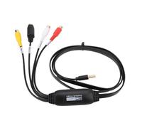 Tangxi CVBS S Video to USB Converter, Plug and Play USB Video Capture Carte with Real Time Sync Compatible avec OS X Linux, pour NTSC PAL