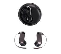 Tangxi Écouteurs à Crochet d'oreille, Traducteur Vocal Intelligent sans Fil Bluetooth 6.0 AI Prenant en Charge 144 Langues, écouteurs à Réduction de Bruit avec Contrôle APP pour L'écoute (Black)