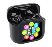 Tangxi Écouteurs de Traduction, Traducteur Vocal en Temps Réel Smart Tactile Écran Tactile, Plus de 140 Langues Traduction en Temps Réel Bluetooth 5.4 Écouteurs, pour Les Activités de (Black)