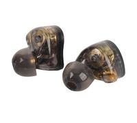 Tangxi Écouteurs IEM, écouteurs Câblés HiFi Annulation avec Câble Cuivre plaqué argenté Détachable, pour Musiciens Chanteurs Passionnés de Musique Studio (Black)