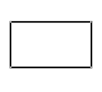 Tangxi Écran de Pliage HD Rideau de Projection à Contraste élevé pour Le Bureau à Domicile, écran de Film Portable 16: 9 pour Un Usage Interne/Externe, 120 Pouces en Polyester Blanc (72 Pouces)