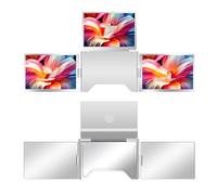 Tangxi Extension D'écran Triple pour Ordinateur Portable 15,6", 3 Moniteurs Portables Full HD avec Résolution 1000:1, Rapport de Contraste pour Ordinateurs Portables de 12" à 18,5", (Prise UE)