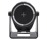 Tangxi Haut-Parleur Bluetooth avec Support de Téléphone, Haut-Parleur à Induction sans Fil avec Lumière LED, Base Stable Antidérapante Rotative à 360° avec Support Réglable