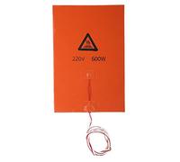 Tangxi Haute Température Lit 120W 200W 600W 750W de Lit Chaud de Silicone d'Accessoires d'Imprimante du Coussin Chauffant 12V 220V 3D (Orange 220v 200w)