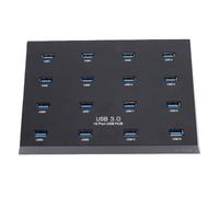 Tangxi Hub USB 3.0, Répartiteur Haute Vitesse 16 Ports 5 Gbit/s, Copie de Test par Lots, Extension Multi-appareils, Puissance Stable, Conception Compacte pour Lecteur de Carte Dis (Prise UE)