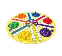 Tangxi Jeu de société Ludo et Flying Chess 6 Joueurs Grand Portable