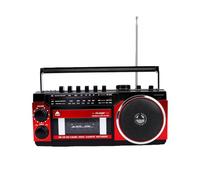 Tangxi Lecteur de Cassettes Portable, Lecteur de Cassettes Bluetooth Rétro, Lecture USB sur Carte de Stockage, Radio AM FM, avec Prise Casque 3,5 Mm, pour Intérieur et Extérieur (EU)