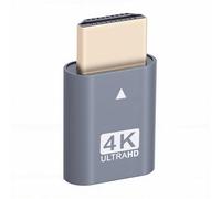Tangxi Lot de 2 Prises Factices HDMI 4K @ 60 Hz, émulateur EDID, Adaptateur D'affichage sans Tête, Prise en Charge 1080p 3840 X 2160 60 Hz pour Le Minage de Cryptomonnaie, pour PC