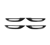 Tangxi Lot de 4 Protections Antigel pour Poignée de Porte, Style Fibre de Carbone, Compatible avec Modèle 3 Y