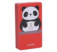 Tangxi Microphone à Annulation du Bruit USB, Pick-up Audio Omnidirectionnel 360 avec Enregistrement HiFi à Annulation de Bruit Intelligent, pour Ordinateur Portable. (Rouge Chinois)