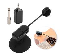 Tangxi Microphone D'instrument sans Fil 2,4 G, Clip Rotatif à 360° sur Microphone à Condensateur Unidirectionnel, pour Saxophone, Son HiFi, pour Guitare, Violon, Violoncelle