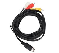 Tangxi Mini Din 9 -Up Une Transmission Stable à 3 Câbles de Transmission Vidéo Transmise par AV TV 5,9 Pieds, adapté aux Moniteurs AV Récepteurs