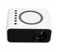 Tangxi Mini Projecteur, Projecteur Portable Full HD 1080P avec WiFi et Bluetooth, Correction Automatique du Trapèze, Mise en Miroir D'écran sans Fil, de Cinéma Maison (Prise UE)