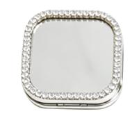 Tangxi Miroir à Coller pour Téléphone Portable avec Cadre en Alliage de | Miroir de Téléphone Auto-adhésif, 0,5 Cm D'épaisseur, Résistant aux Rayures, pour la Décoration de Coque de Téléphone,