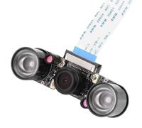 Tangxi Module de caméra pour Raspberry Pi avec caméra 5MP 1080p+ Puce OV5647 + Mise au Point réglable+Fisheye Grand Angle 160 °+ Fill Light,Webcam vidéo pour Raspberry Pi 3/2 / B +