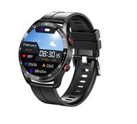 Tangxi Montre Intelligente, Moniteur d'activité Physique avec écran HD de 1,52 Pouces, Moniteur de santé avec Appels BT, Plus de 100 Modes Sportifs, étanche IP67, pour Hommes et Femmes (Silicone