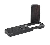 Tangxi Poignée en Forme de L pour Appareil Photo, Poignée Latérale en Bois avec Plaque à Dégagement Rapide pour Système Arca, Compatible avec Les Trépieds Stabilisateurs pour Appareil