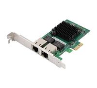 Tangxi pour Intel i350-AM Ethernet Controller, PCI Express X4 X8 X16 Fentes 10/100/1000 Mbps Carte Réseau, PCI Express 2.0 (5GT / s) Adaptateur de Serveur Gigabit Ethernet avec 2 X RJ-45 Connecteur