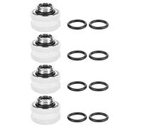 Tangxi Raccord de Compression de Refroidissement par l'eau de 16mm, Tube Acrylique Acrylique Rigide de Joints d'étanchéité pour Le système de Refroidissement par l'eau d'ordinateur(Blanc)