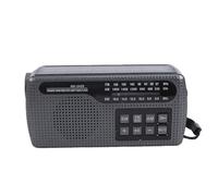 Tangxi Radio d'urgence Solaire à Manivelle AM FM SW avec Haut-Parleur Bluetooth 5.2, Lampe de Poche, Lecture de Carte USB TF pour Camping d'urgence en Intérieur et en Extérieur