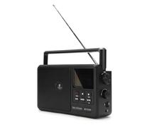 Tangxi Radio FM Dab Portable, Haut-Parleur Bluetooth avec Réveil, Minuterie, écran LCD, Grand Bouton, pour la Maison des Personnes âgées (EU)