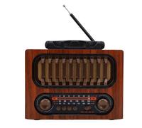 Tangxi Radio FM Vintage Haut-Parleur Bluetooth Rétro AM FM SW Radio Rechargeable Portable avec Antenne Télescopique pour Maison Voiture Camping Voyage