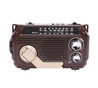 Tangxi Radio Solaire à Manivelle avec Lampe Torche, Radio AM/FM/SW Bluetooth 5.2, d'urgence Portable étanche avec Haut-Parleur pour Une Utilisation Intérieure et extérieure. (Café Profond)