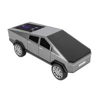 Tangxi Réplique de Haut-Parleur Portable Bluetooth pour Camionnette, avec écran D'affichage, Son HD, Radio FM, Microphone intégré, Appel Mains Libres, Lumière de Fête LED, Surprise, (Gray)